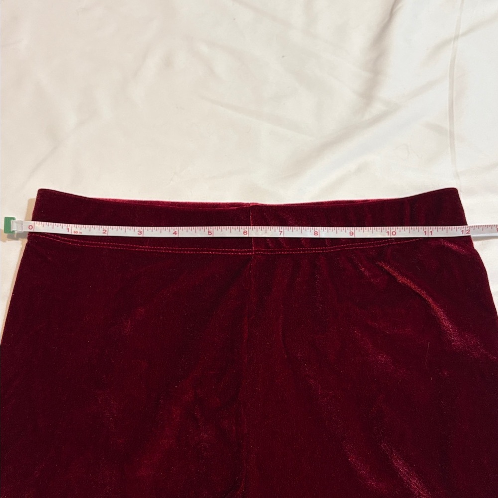 Fabletics Red Velvet Velour Oasis Twist Sports Bra + Emma Leggings Matching Set - Picture 9 of 11